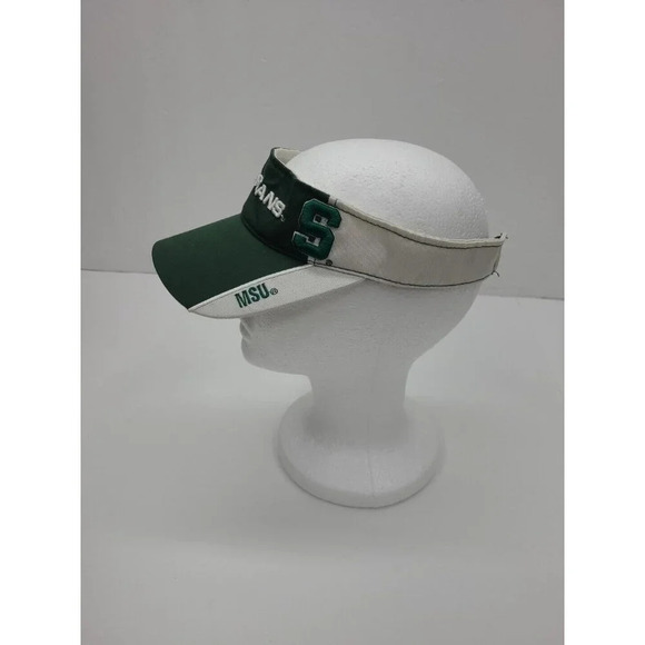 Team Starter Michigan State University Visor Hat Embroidered Adjustable - Picture 2 of 6
